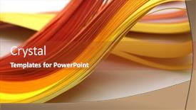  Presentation with abstract wave - Slide deck consisting of abstract-red-and-yellow-color background and a tawny brown colored foreground