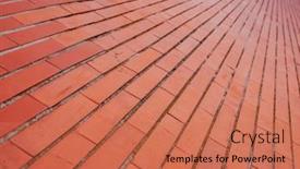  Presentation with abstract red - Slides consisting of abstract-red-brick-perspective-background background and a coral colored foreground