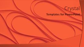  Presentation with abstract wave - Colorful slide deck enhanced with abstract-red-color-strip-wave backdrop and a red colored foreground