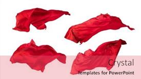  Presentation with motion - Audience pleasing presentation theme consisting of abstract-red-fabric-in-motion backdrop and a red colored foreground
