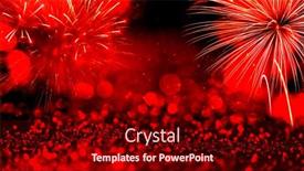  Presentation with glitter - Audience pleasing theme consisting of abstract-red-glitter-lights-background backdrop and a wine colored foreground