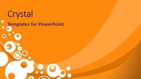  Presentation with circles and squares - Beautiful presentation featuring abstract red orange twists - circles background backdrop and a gray colored foreground