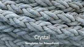  Presentation with ship rope - Presentation having abstract red orange twists - ship rope knot on shore background and a gray colored foreground