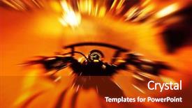  Presentation with abstract red - Amazing PPT theme having abstract red slow motion speed backdrop and a crimson colored foreground