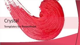  Presentation with brush stroke - Colorful presentation enhanced with abstract red spiral brush stroke backdrop and a red colored foreground