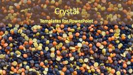  Presentation with textured natural bamboo fence - Presentation consisting of abstract red yellow - lentils mix lens culinaris natural background and a  colored foreground