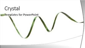  Presentation with abstract - Slides with abstract ribbon isolated on white background and a  colored foreground