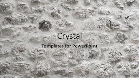  Presentation with rock wall - Slide deck with abstract rocky wall background background and a light gray colored foreground