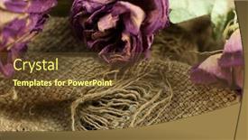  Presentation with abstract - Beautiful slides featuring abstract-rose-bouquet-bouquet backdrop and a tawny brown colored foreground