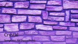  Presentation with rough - Slides enhanced with abstract rough grunge brick wall background background and a light blue colored foreground