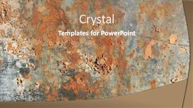  Presentation with abstract - Beautiful slide deck featuring abstract-rusty-and-peeling-textured backdrop and a coral colored foreground