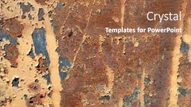  Presentation with abstract - Beautiful slides featuring abstract-rusty-and-peeling-textured backdrop and a tawny brown colored foreground