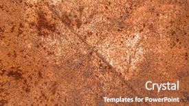  Presentation with corrosion - Colorful slide deck enhanced with abstract rusty metal texture rusty backdrop and a red colored foreground