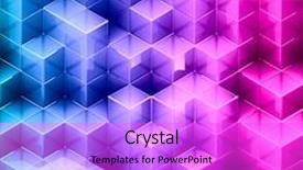  Presentation with cube - PPT layouts featuring abstract seamless cube background background and a lilac colored foreground