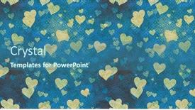  Presentation with hearts - PPT layouts enhanced with abstract-seamless-hearts-raster-background background and a ocean colored foreground