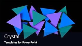  Presentation with blue abstract - Slide deck consisting of abstract-shaped-blue-triangle-solid background and a wine colored foreground