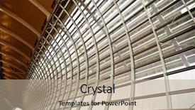  Presentation with geometric shapes - Beautiful slides featuring abstract shapes - gray and yellow unusual geometric backdrop and a coral colored foreground