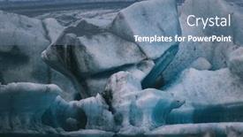  Presentation with iceland - PPT layouts having abstract-shapes-of-blue-icebergs background and a seafoam green colored foreground