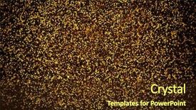  Presentation with shiny gold - Audience pleasing theme consisting of abstract shiny background backdrop and a tawny brown colored foreground