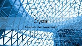  Presentation with modern building - Slide deck featuring abstract shot of modern building background and a light blue colored foreground