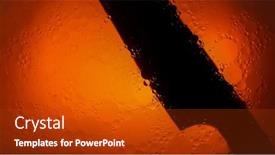  Presentation with orange abstract - Presentation theme with abstract-silhouette-with-knife background and a crimson colored foreground