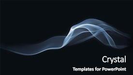  Presentation with black abstract - Presentation theme with abstract silky smoke isolated background and a black colored foreground