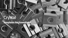  Presentation with silver abstract - Theme with abstract silver black line - slide screw nuts heap closeup background and a  colored foreground