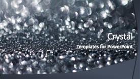  Presentation with silver abstract - Slides enhanced with abstract silver glitter background background and a ocean colored foreground