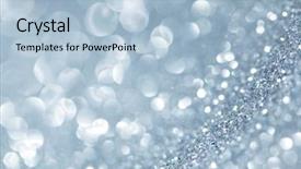  Presentation with silver abstract - Presentation theme consisting of abstract silver shiny glitter bokeh background and a light blue colored foreground