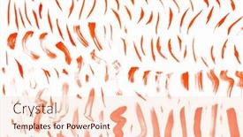  Presentation with orange abstract - Beautiful slides featuring abstract smears of orange paint on white background backdrop and a lemonade colored foreground