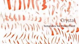  Presentation with orange abstract - Presentation theme having abstract smears of orange paint on white background background and a lemonade colored foreground