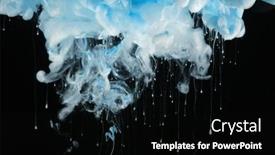  Presentation with ink blot - Slide set consisting of abstract-smoke-background-ink-colors background and a black colored foreground