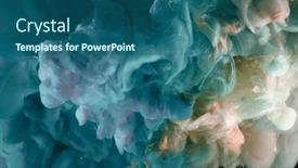  Presentation with ink blot - Slide set featuring abstract-smoke-background-ink-colors background and a  colored foreground