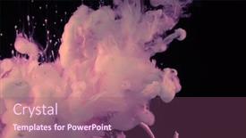  Presentation with ink blot - Slide set with abstract-smoke-background-ink-colors background and a violet colored foreground
