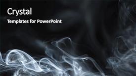  Presentation with smoke - Presentation featuring abstract smoke background background and a black colored foreground