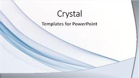  Presentation with smoke - Amazing PPT theme having abstract smoke curves on white background backdrop and a white colored foreground