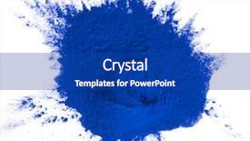  Presentation with explosion of colored powder - Slide deck consisting of abstract smoke isolated white - colored powder background and a  colored foreground