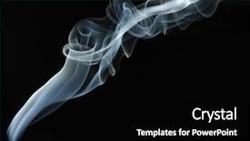 Presentation with smoke - Cool new PPT layouts with abstract smoke on black background backdrop and a black colored foreground
