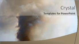  Presentation with storm - Amazing PPT layouts having abstract-smoke-storm-dramatic-background backdrop and a mint green colored foreground