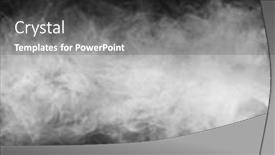  Presentation with black abstract - Theme having abstract-smoke-texture-over-black background and a dark gray colored foreground