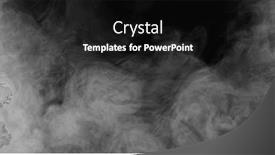  Presentation with black-abstract - Presentation theme featuring abstract-smoke-texture-over-black background and a black colored foreground