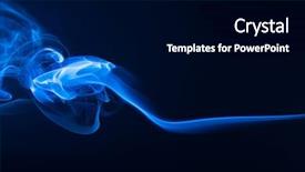  Presentation with smoke - Colorful PPT theme enhanced with abstract smoke backdrop and a black colored foreground