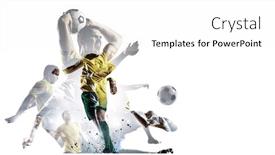  Presentation with soccer - Beautiful slide deck featuring abstract-soccer-theme-hottest-match backdrop and a white colored foreground