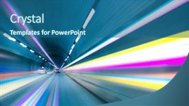  Presentation with motion graphics art abstract - Audience pleasing presentation theme consisting of roads blue colour - abstract speed motion in urban backdrop and a ocean colored foreground