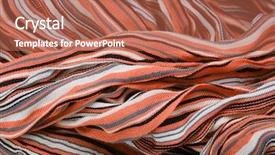  Presentation with dark blue fabric texture dark - Audience pleasing slide deck consisting of abstract striped texture fabric background backdrop and a coral colored foreground