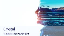  Presentation with mix of cabbages on white - Amazing presentation theme having abstract study - silhouette of boy on white backdrop and a sky blue colored foreground