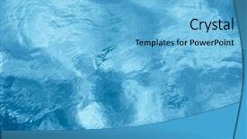  Presentation with ripples - PPT layouts featuring abstract summer - clear blue sea surface background and a light blue colored foreground