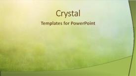  Presentation with groundwater spring - Presentation design with abstract summer - fresh spring bokeh background background and a soft green colored foreground