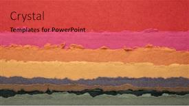  Presentation with orange abstract - Presentation theme consisting of abstract-sunset-or-sunrise-landscape background and a  colored foreground