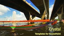  Presentation with hindu kingdom - Presentation theme consisting of abstract taxi - chao praya river bangkok background and a  colored foreground
